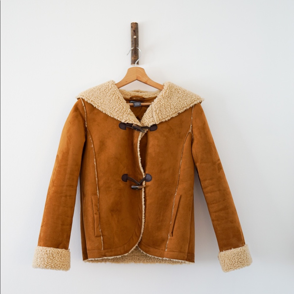 Super Soft Faux Suede and Sherpa Penny Lane Hippie Jacket